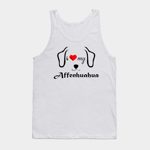 I love Affenhuahua Tank Top by Pet & Nature Lovers